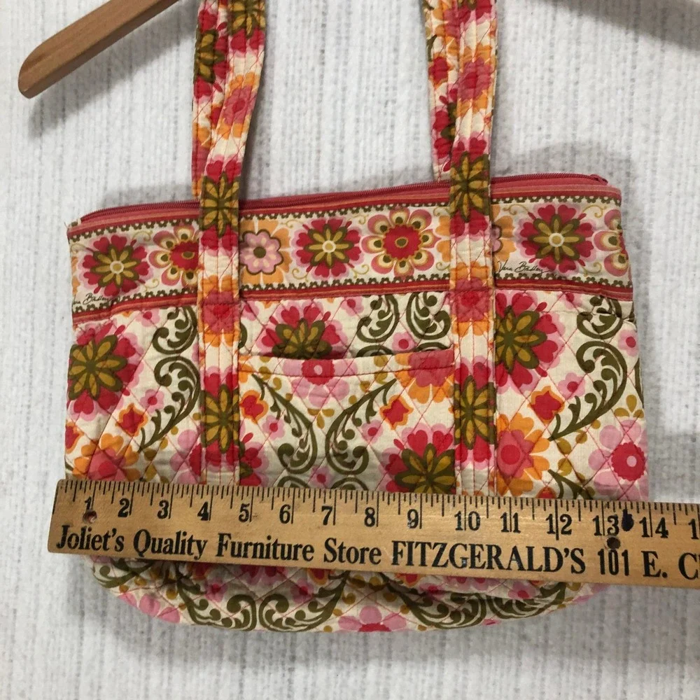 Vera Bradley Symphony in Hue‎ Quilted Floral Small Zip Tote Bag Shoulder Purse